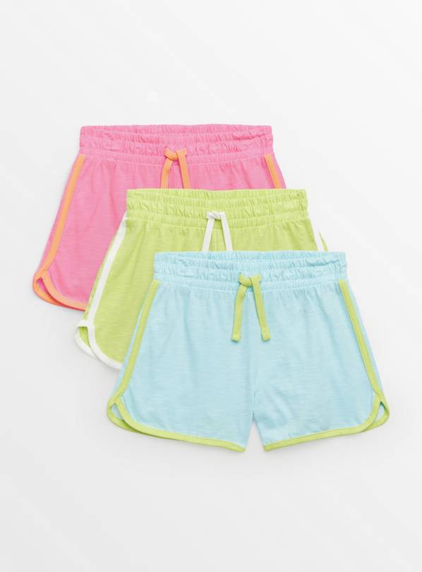 Pastel Racer Shorts 3 Pack 6 years